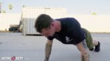 Muscle Hunk Tyler James Ravished By Tatted Stud Niko Carr snapshot 3