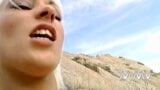 Superb beauty fucking a hard cock outdoors snapshot 18