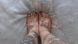 Tattooed Cam Girl Feet snapshot 12