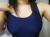 Japanese girl shows her huge boobs on a webcam snapshot 1