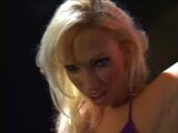 Glorious blonde in fishnet stockings masturbating with toys snapshot 2