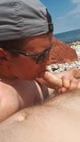 Cruising at the beach, guy sucks my cock in the sun snapshot 3