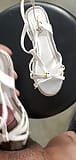 bought used white sandal wedge from Facebook marketplace played with them snapshot 7