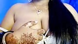 Solo hot desi girl rubs her boobs inside the bra in a dirty way. snapshot 11