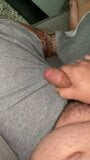 9 shots of cum on grey sweats snapshot 4