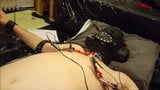 Tied and maske slave in electrostimulation session snapshot 16
