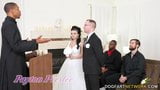 Payton Preslee's Wedding Turns Rough Interracial Threesome snapshot 1