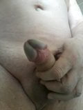 70 year old cock, uncut, showing and stroking snapshot 8