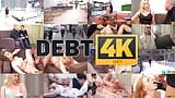 Debt4k. Pemungut hutang mahir mengatur seks berkumpulan dengan tiga nimfa snapshot 2