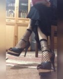 Iranian mistress teaches wearing a hijab (fishnet socks) snapshot 2