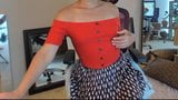 Showgirl, Arsch, Tgirl im Kleid snapshot 7