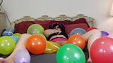 Balloon popping fetish masturbation snapshot 4