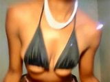 Beautiful ebony slut having fun on cam snapshot 1