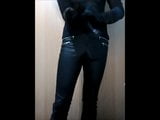 Leather Pants Rubbing - NO SOUND snapshot 2