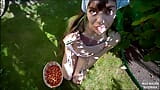 Hot Blowjob in the Summer Garden From Mad Maura - Nigonika Best Blowjob 2024. snapshot 4