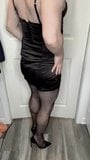 Sissy Whore in Little Dress Fishnets and High Heels snapshot 2