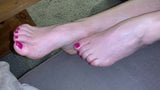 Sexy feet cute toes of wife snapshot 4