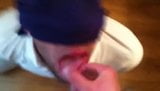 Cumming on my buddy's tongue close-up 3 snapshot 5