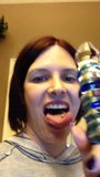 Long Tongue  Glass Dildo snapshot 1