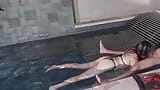 I secretly filmed my sister fucking a friend in the pool snapshot 13