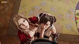 Tifa x aerith boquete a três snapshot 5