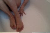 Gorgeous Male feet with toe rings in shower snapshot 7