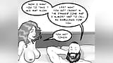 Owłosiony kutas jest wydmuchiwany przez gorącą kobietę - komiks snapshot 3