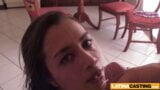 Tetona en bikini modelo latina falso casero amateur casting snapshot 8