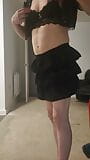 ladyboy in mini skirt and knickers snapshot 4