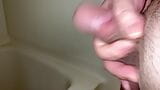 Fat Guy With A Little Penis Masturbating, Shaking, Cumming And Pissing snapshot 1