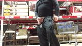 Bear huge cumshot in warehouse store snapshot 4