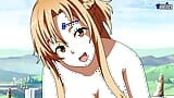 Sword Art Online Hentai Ficken Asuna Uki Anime Cartoon Naruto Kunoichi Trainer MILF Teen Große Titten Asiatisch Cosplay Cowgirl Arsch snapshot 5