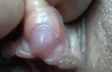 Rijpe grote clitoris close-up snapshot 7