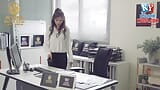 Horny Asian Manager Milf Get Caught Masturbating by her coworker in Office snapshot 4