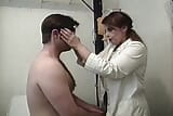 Horny nurse playing with blindfolded patient dick snapshot 1