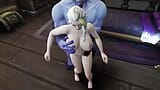 सुनहरे बालों वाली चुड़ैल बड़ा नीला लंड लेती है: Warcraft पैरोडी snapshot 5