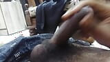 There was no one in the house so I shook my big black cock and let all the water go down snapshot 9