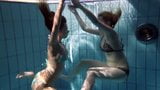 Zuzana and Lucie underwater swimming lesbos snapshot 1