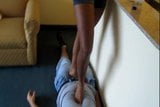 Black Goddess trampling a loser snapshot 7