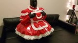 Frilly Maid Wakes Up Locked in Leather Hood snapshot 7