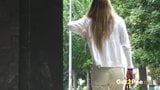 Pretty Girl Caught While She Pisses Outdoors snapshot 10