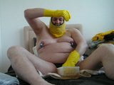 pisspig wallowing in piss wearing rubber shorts snapshot 6