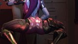 Widowmaker op zijn hondjes creampie snapshot 1