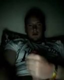 Sexy dude wanking his cock in the dark snapshot 8