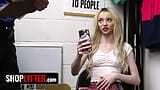 Pretty Blonde Suspect Cecelia Taylor Detained For Strip Search In The Backroom - Shoplyfter snapshot 3