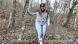 OMG my first Outdoor Jeans Piss - 18yo german Girl snapshot 7