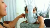 Young Girl Mummified Gagged And Hooded With Dirty Panties! snapshot 7