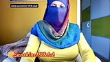 Arab hijab muslim with big boobs on cam from Middle East recorded webcam show snapshot 15