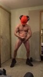 Muscular Lumberjack Cuts Trees then strips, oils up and cums snapshot 13