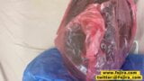 Fejira com-プラスチック製雨具を着たラテックスをまとった女の子がチェーンオーガズムに達する snapshot 8